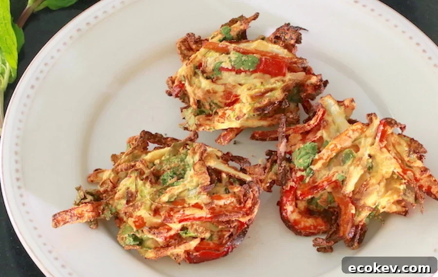 Three Pakora Close Up