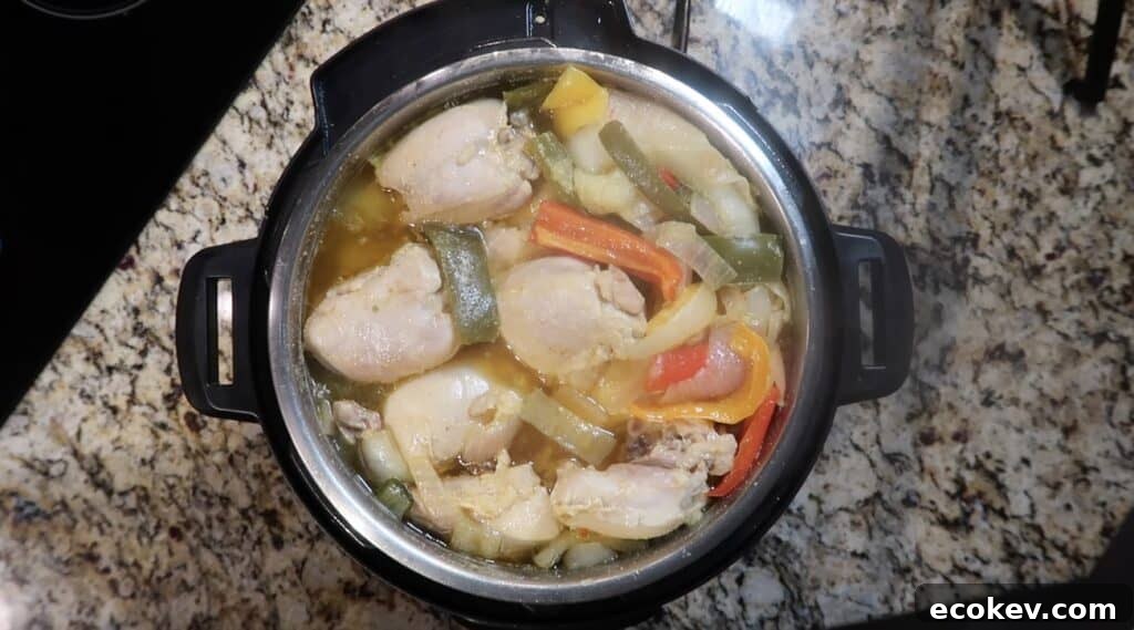 Cooked soup.