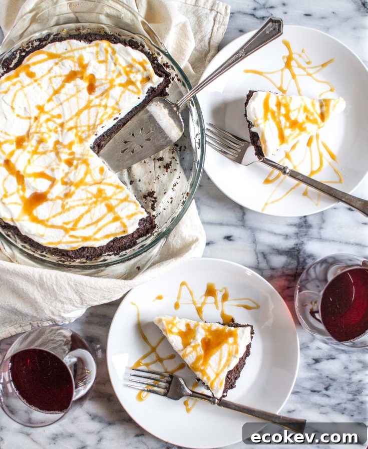 Thin Mint Chocolate Pie