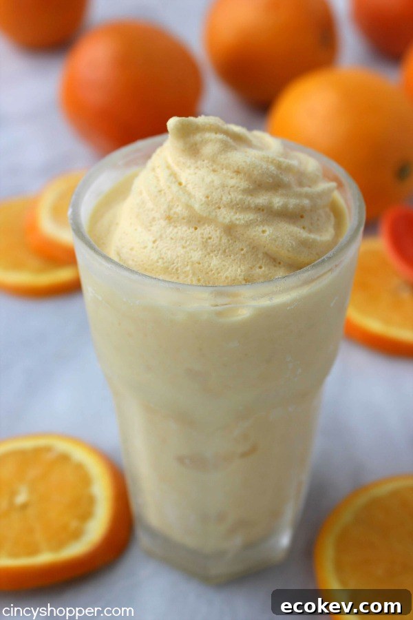 Copycat Orange Dole Whip - refreshing and non-dairy