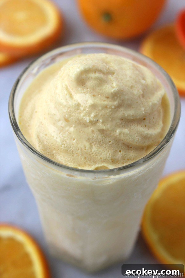 Copycat Orange Dole Whip - easy to make at home