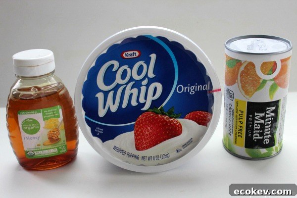 Ingredients for Copycat Orange Dole Whip