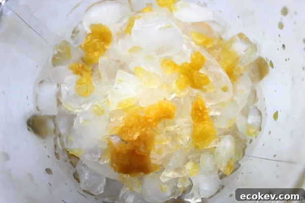 Refreshing orange whip dessert