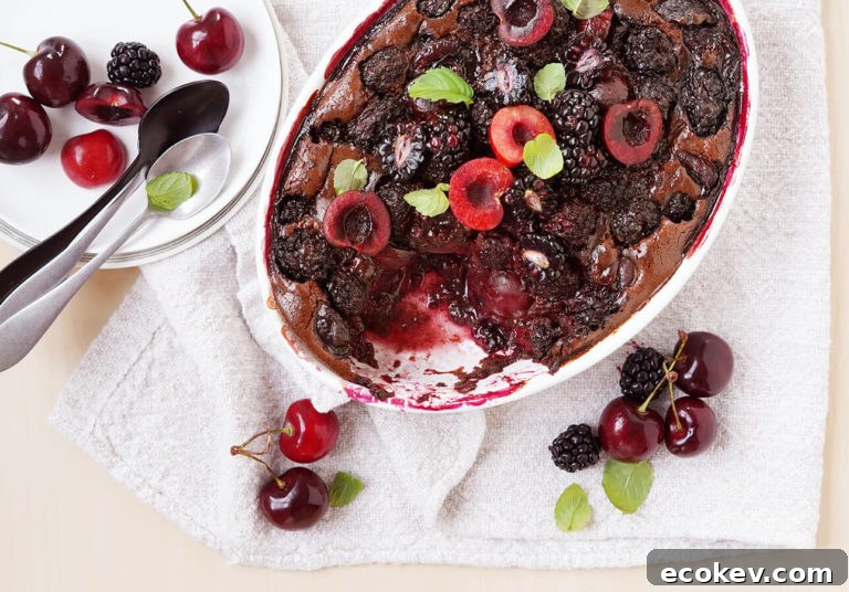 Fresh Cherries and Blackberries