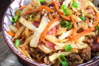 Keto Egg Roll in a Bowl Crack Slaw Recipe
