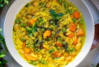 Zesty Lemon Orzo Soup with Fresh Herbs